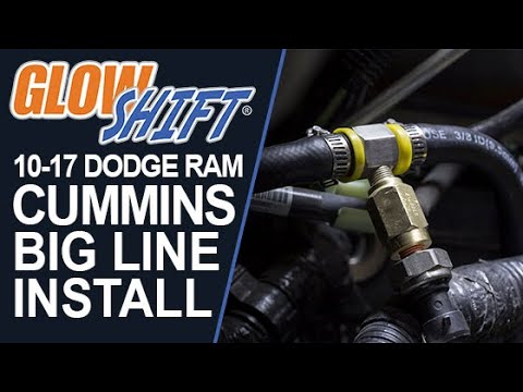 Installation | GlowShift Fuel Pressure Big Line Kit for 2010-2018 Dodge Ram 6.7 Cummins