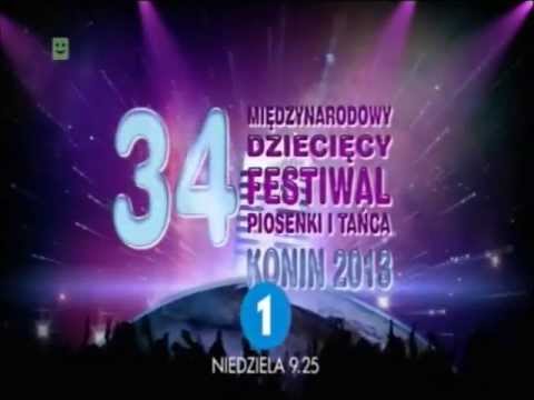34 Międzynarowowy Dziecięcy Festiwal Piosenki i Tańca w Koninie - niedziela, 28 lipca, 9.25 w TVP1