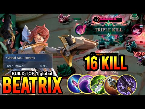 Beatrix 100% Unstoppable Marksman - Beatrix Top 1 Global - Mobile Legends