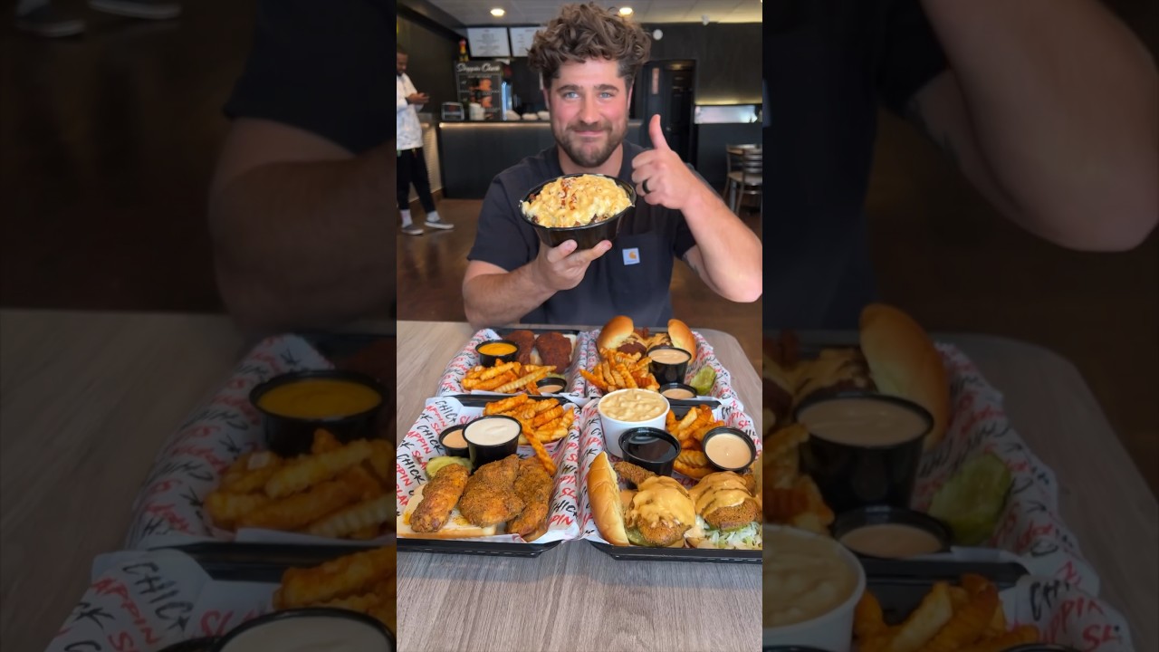 Part 1 of 2: Going aggressively ALL OUT at Slappin Chick in Hicksville, NY! 🍗🔥🤯🤤 #DEVOURPOWER