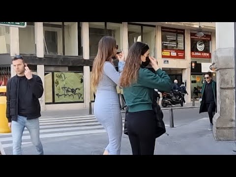 Walking around the vicinity of Mercado Central, Valencia, Spain