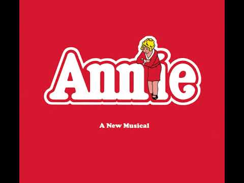 Screenshot from Annie song text video by Sandy Faison from Annie Original Broadway Cast