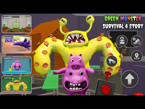 Green Monster Survival 4 Story - Chapter 1,2,3,4 Full Gameplay