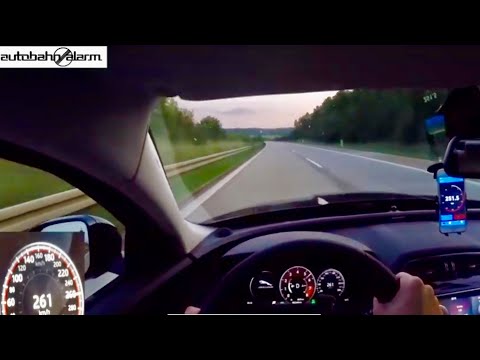 261 KM/H!!! JAGUAR XE S POV TOP SPEED AUTOBAHN