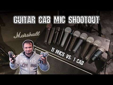 High-Gain Guitar-Cabinet Mic-Shootout - 11 Microphones, 1 Guitar Cab! (SM57, i5, V7X, SM58 & more!)
