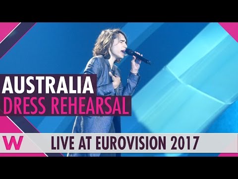Australia: Isaiah Firebrace "Don't Come Easy" grand final dress rehearsal @ Eurovision 2017