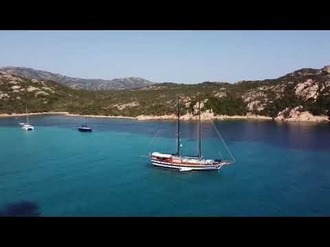 luxury small ship cruise La maddalena Sardinia | Gulet charter sailing cruise private & by the cabin