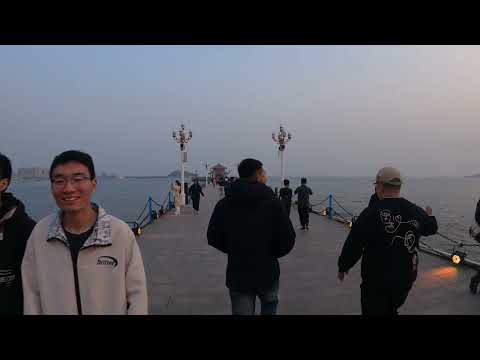4K-山东青岛栈桥-步行|4K - Qingdao Pier in Shandong - Walking