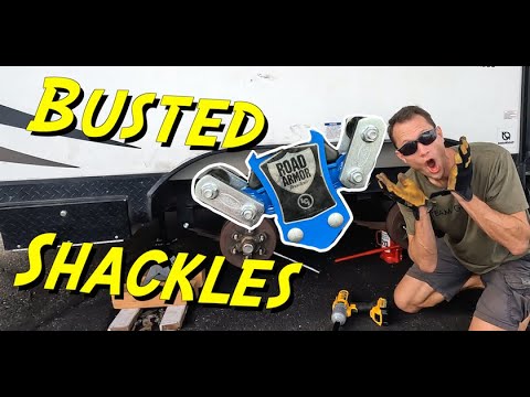 Busted Shackles! Installing Lippert Road Armor Equalizer Suspension and MORryde Shackle Kit