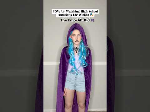 Types of High School Auditions: Wicked Edition🩷💚 #broadway #wicked #theatrekid