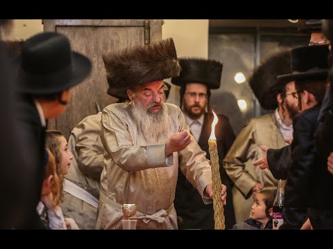 האדמו''ר מלעלוב בהבדלה בצפת | Lelover Rebbe  in Tzfat