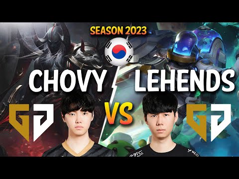 GEN Chovy vs GEN Lehends - Chovy AATROX vs Lehends SINGED Top - Patch 13.24 KR Ranked