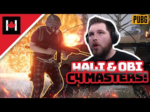 C4 PLAYS ARE CRACKED!! || Halifax, ObiWannCoyote, Corky & Crutch PUBG Squads Gameplay