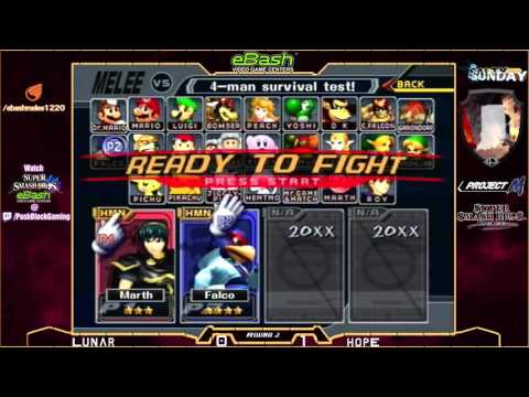 Salty Sunday @Ebash [Melee] Lunar vs hopE (Round 2)