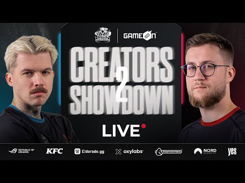 CS2 CREATORS SHOWDOWN PART II | TIESIOGIAI IŠ GAMEON 2025 !komandos