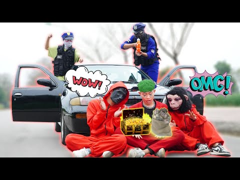 SUPERHERO's Story | Spider Man Police Chase Joker Robber Prison Escape | Police With Car Ride Chase!