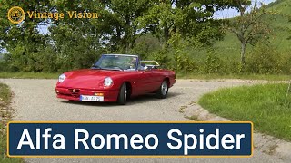 preview picture of video 'Alfa Romeo Spider Baujahr 1985 - Ausfahrt zum Breitenauer See [HD]'