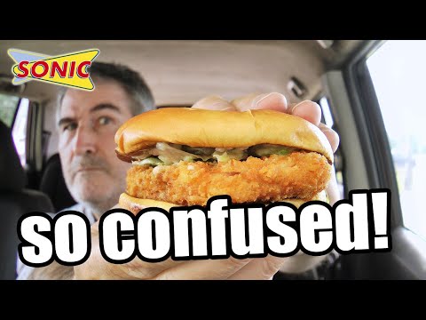WHAT IS THIS? Sonic Drive-In Fish Sandwich Review 🐟🥪😮