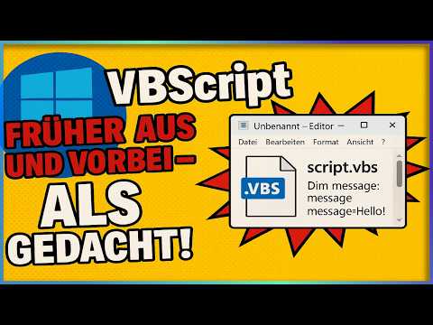 Alte Skripte in Gefahr: Microsoft verbannt VBScript aus Windows 11