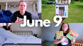JUNE 9 VLOG | restocking my little free library, struggling with weight gain + favorite farm books