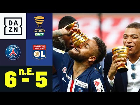 Nach Elfmeterschiessen: Vierter Titel für Tuchel: PSG - Lyon 6:5 i.E. | Coupe de la Ligue | DAZN