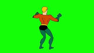 Aquaman dancy party green screen