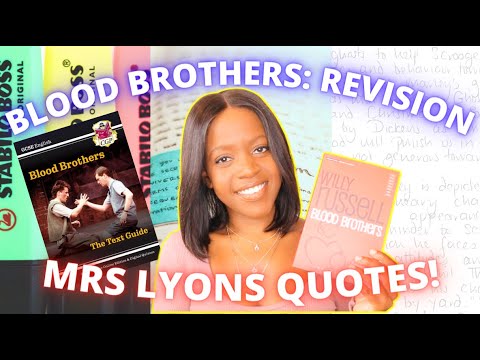 'Blood Brothers' by Willy Russell: Mrs Lyons GCSE Quotes & Analysis! | English GCSE Mocks Revision!