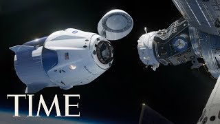 Coverage Of Deorbit Burn &amp; Splashdown Of SpaceX/Crew Dragon Spacecraft | TIME