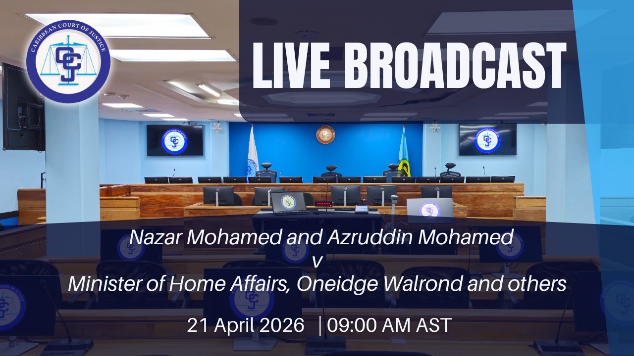 Hearing of the Application - N. Mohamed and A. Mohamed v Min. of Home Affairs, O. Walrond and others