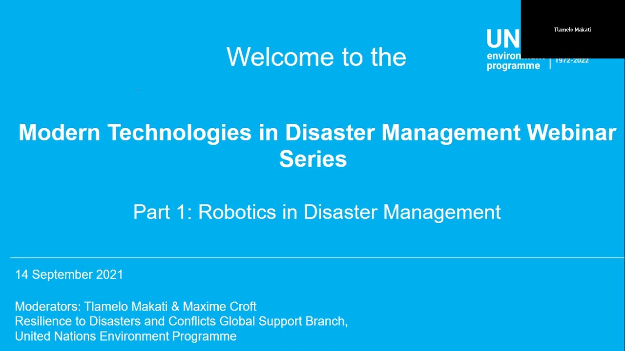Robotics in Disaster Management