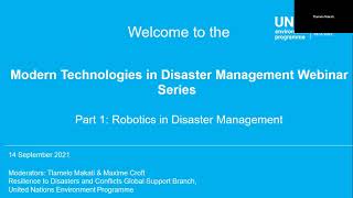 Robotics in Disaster Management