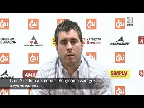 Luis Arbalejo abandona Tecnyconta Zaragoza