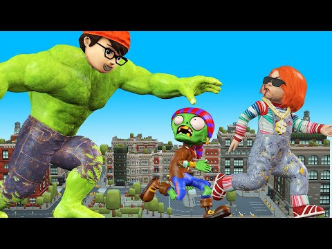 Poor NickHulk vs Rick Zombie and Chucky Naughty - Scary Teacher 3D Funny Animation Story