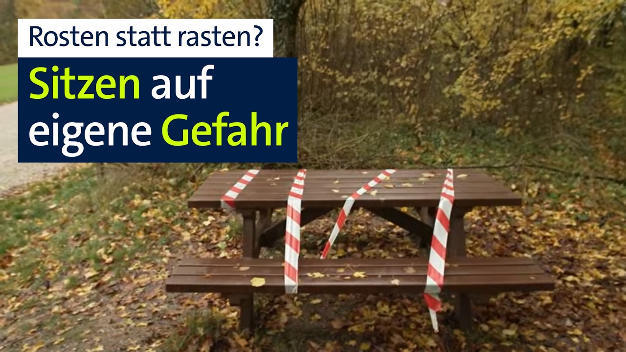Gefahr in der Pause: Rast-Bänke verlottern in freier Natur | Abendschau | BR24