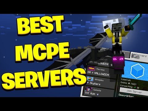 Top 5 Servers For MCPE! SkyBlock, Factions, Prisons, Minigames (Minecraft Bedrock Edition)