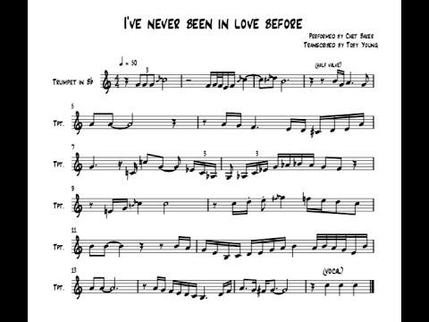 Chet Baker- I've Never Been in Love Before (Solo Transcription)