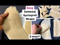 Easiest SAMOSA Springroll Wraps At Home Step By Step 2 Ways