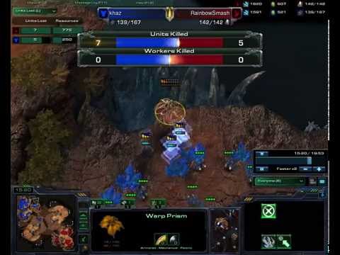 Starcraft 2 - How to execute a warp prism drop