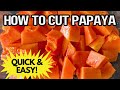How To Cut Papaya Easy Tropical Fruit Hack That Saves Time Mess Perfect Slices Every Time ‍