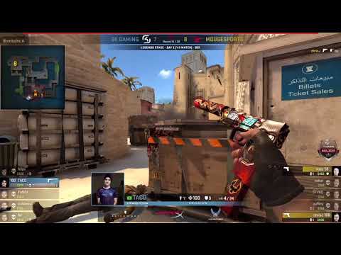 Taco insane 1v2 clutch - SK Gaming vs Mousesports - Eleague Major 2018