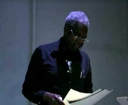 Malcolm Mooney reads "Queen of the Ball"