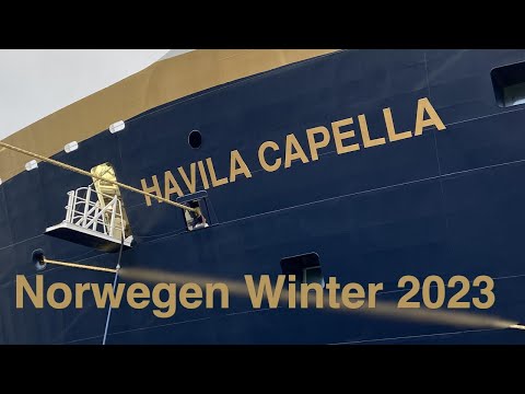 Mit dem Havila Capella Postschiff in Norwegen
