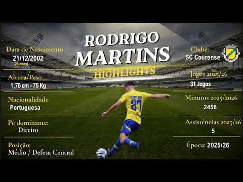 Rodrigo Martins 25/26 Melhores Momentos