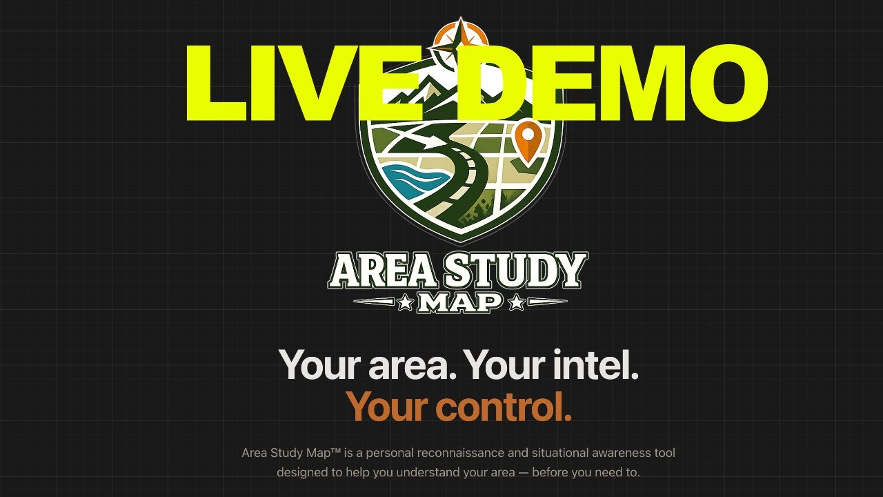 Area Study Map - Training and Live Demo