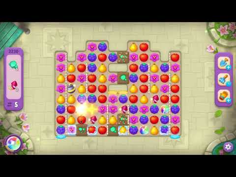 Gardenscapes level 2230 16 moves no boosters