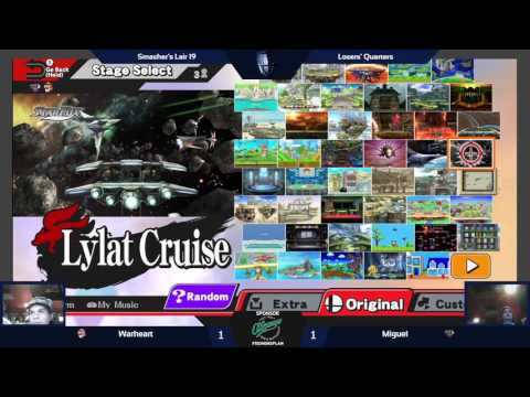[SL19] Losers Quarters - Warheart (Luigi) vs Miguel (ROB) - SSB4 Singles