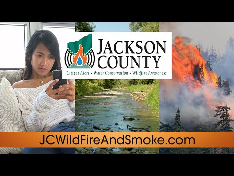 Jackson County conserve water, be prepared and sign up for emergency alerts. emergency alerts