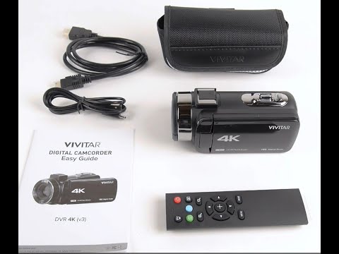 How to unbox, setup and use your new Vivitar 4k camcorder (dvr4k)
