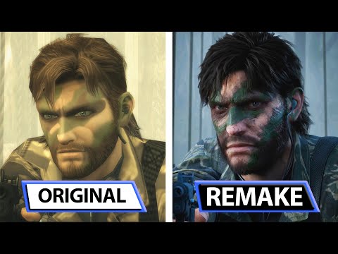 Metal Gear Solid 3 Delta | Original vs Remake | Gameplay Trailer Graphics Comparison