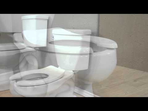 Baby Devoro Two-Piece 1.28 gpf/4.8 Lpf 10-1/4-Inch Height Elongated Toilet // WHITE // YouTube Video